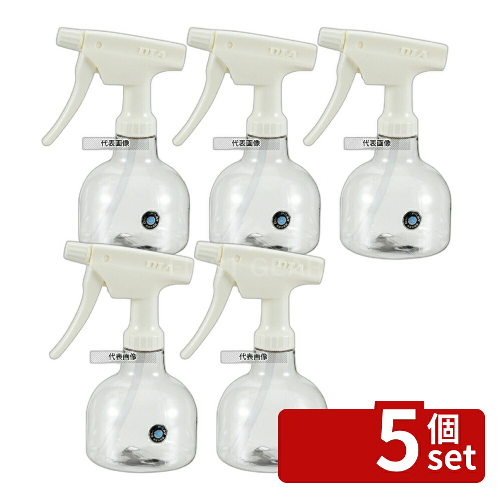 【5個セット】噴霧器 ミエール No.502 ホワイト 300cc PC製 300cc H180 噴霧器 No.5574120