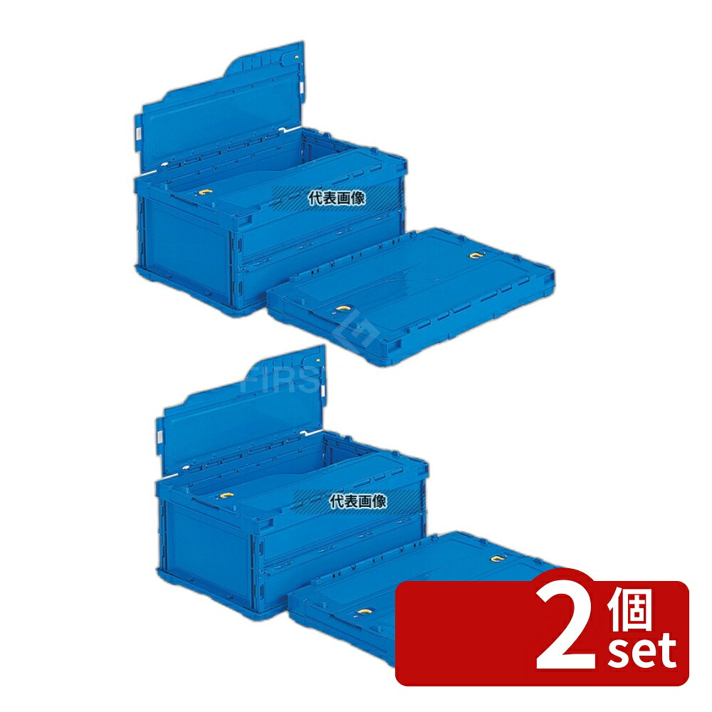 【2個セット】三甲 サンコー ペタンコ (蓋一体型) C-30B 34.1L 530×366×H232 運搬/ケータリング No.5675320|セミプロDIY店ファースト