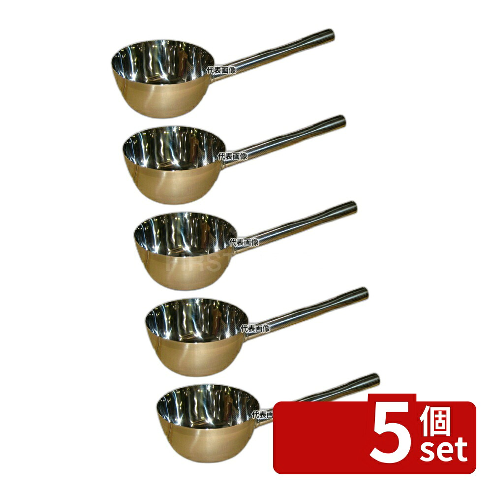 【5個セット】神子島製作所 18-8(ステンレス) 長柄付ひしゃく三角グリップ 18cm (1.96L) 柄長25cm 1960cc 柄:25cm ひしゃく No.6029640 25,027円