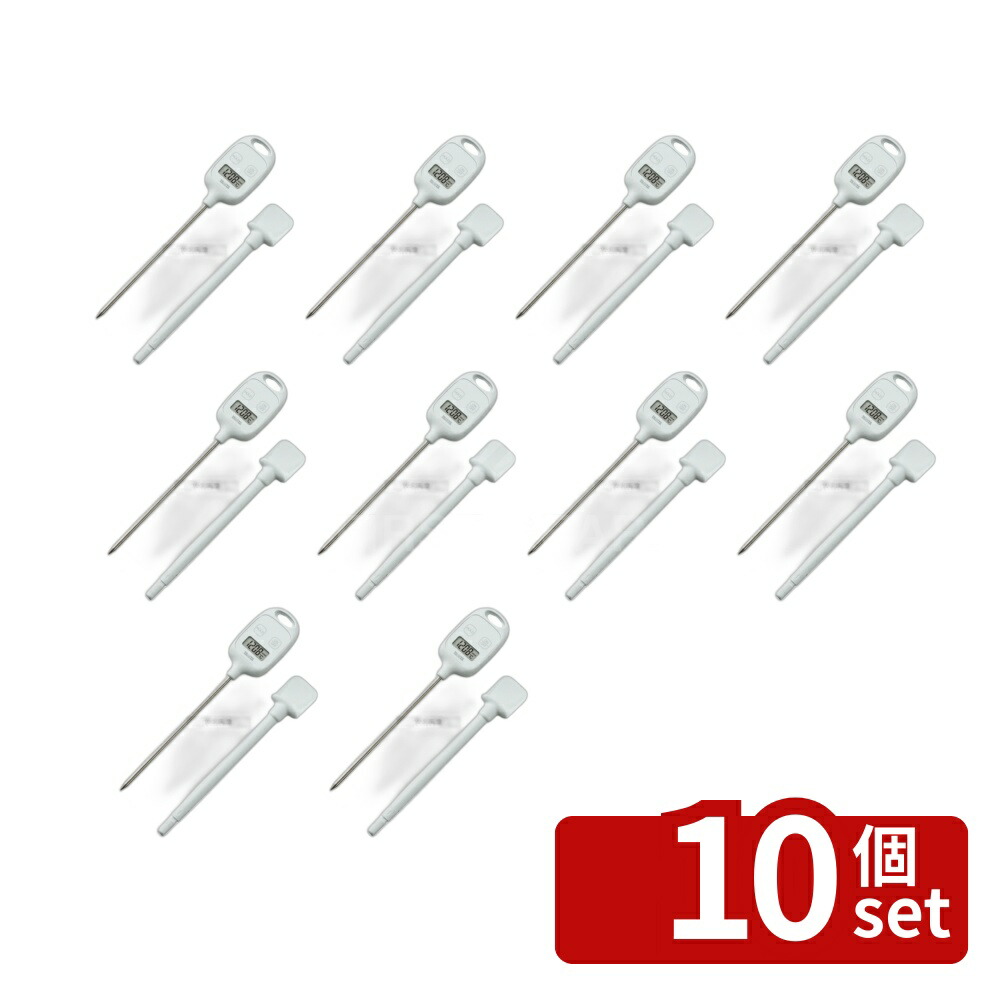 【10個セット】TANITA(タニタ) スティックデジタル温度計 TT583 ブルー 幅43×高さ221×奥行15(センサーホルダー除く) 温度計 No.6163030