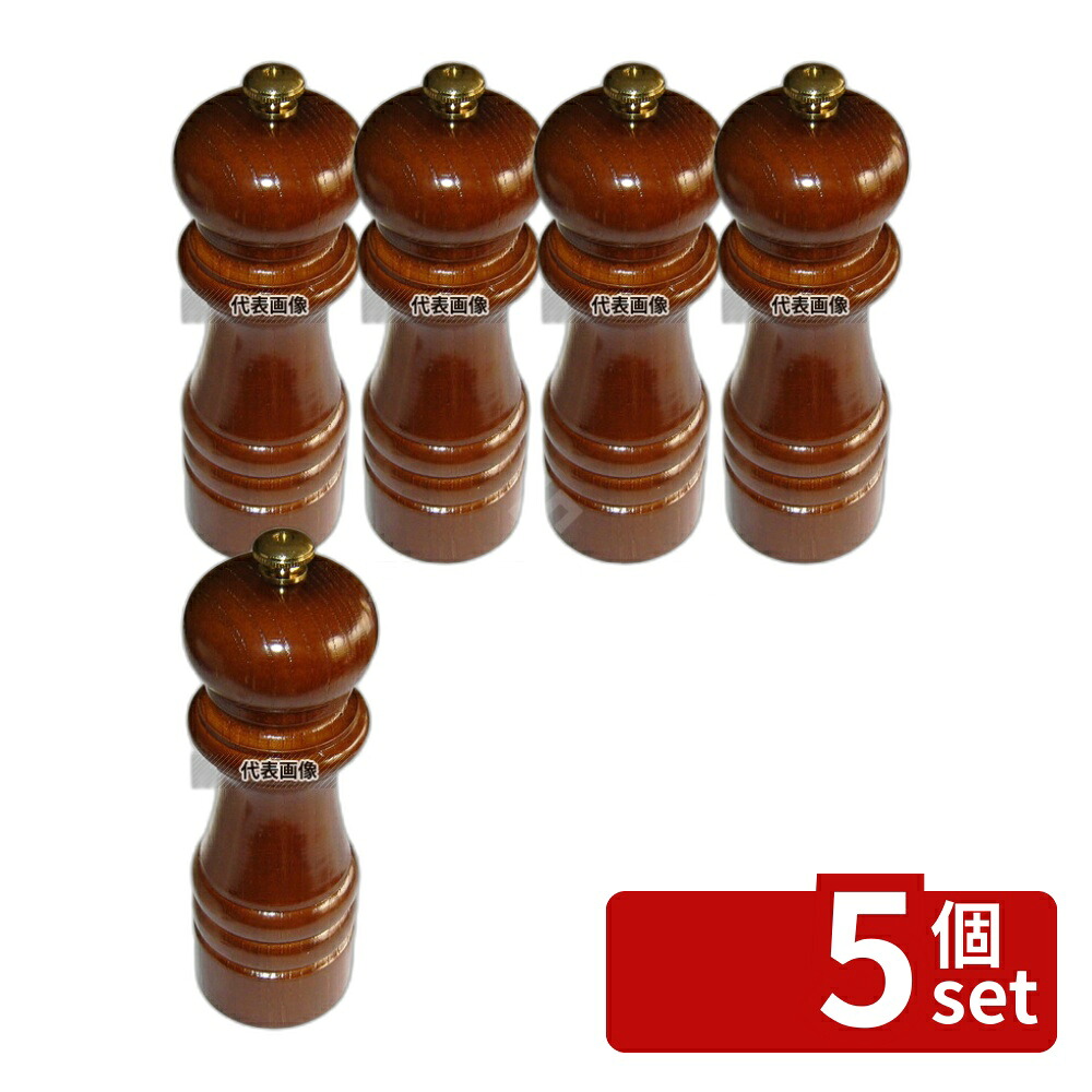 【5個セット】IKEDA ペパーミル (ケヤキ) 6101 φ50&times;H150 ミル No.4465900｜セミプロＤＩＹ店ファースト