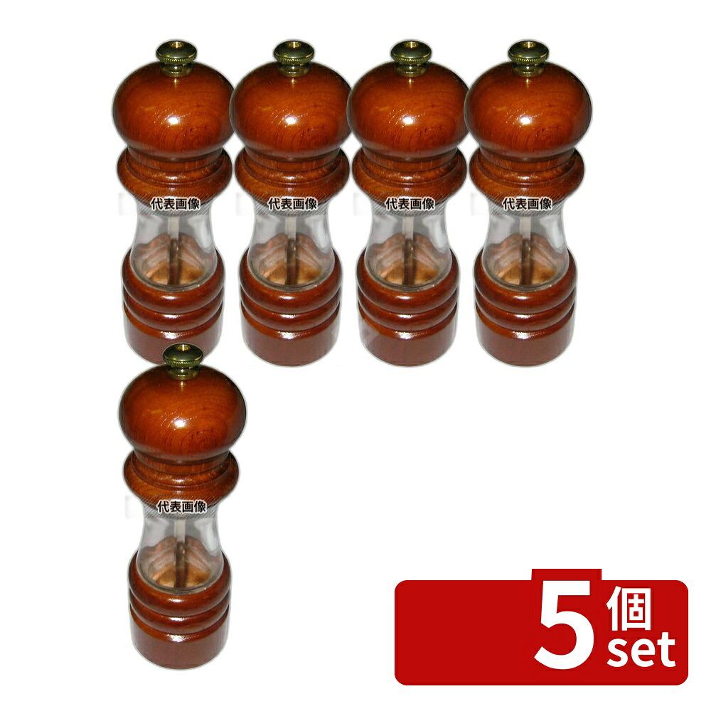 【5個セット】IKEDA クリスタルウッド ペパーミル 6701 φ50&times;H150 ミル No.4467900｜セミプロＤＩＹ店ファースト