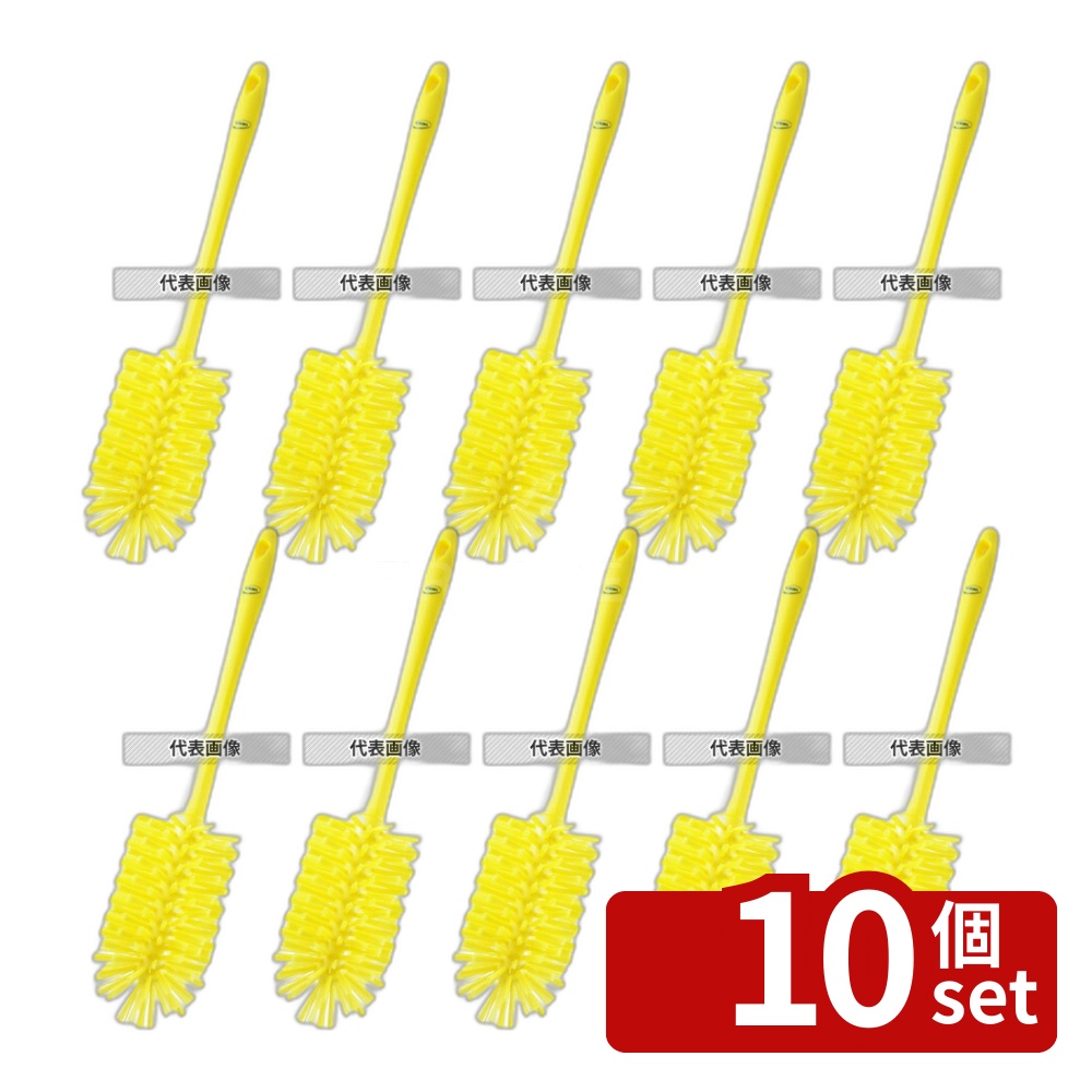 【10個セット】ヴァイカン ミートミンサーブラシ ハード 5381906 イエロー 90&times;430/160 ブラシ No.4473941｜セミプロＤＩＹ店ファースト