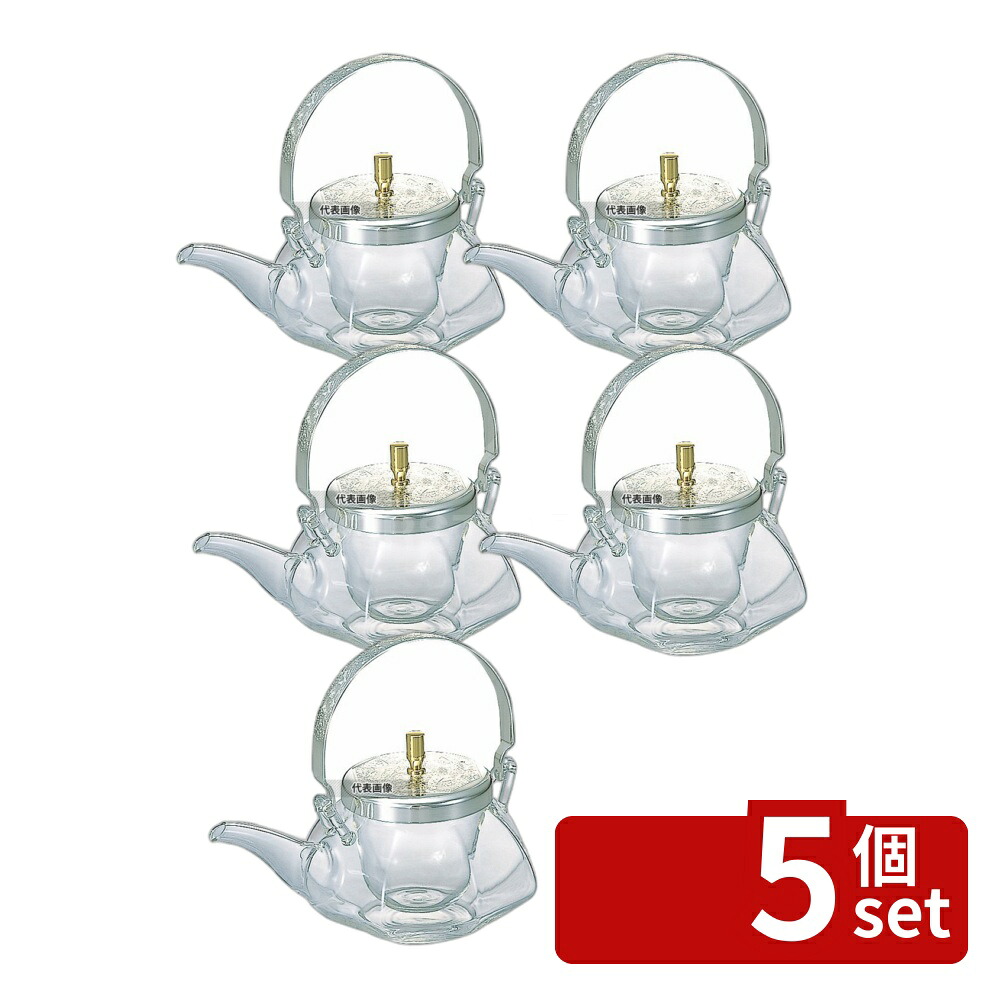 【5個セット】HARIO(ハリオ) チロリ 八角 IDS-2ESV ガラス製 グラス/酒器 No.4625400