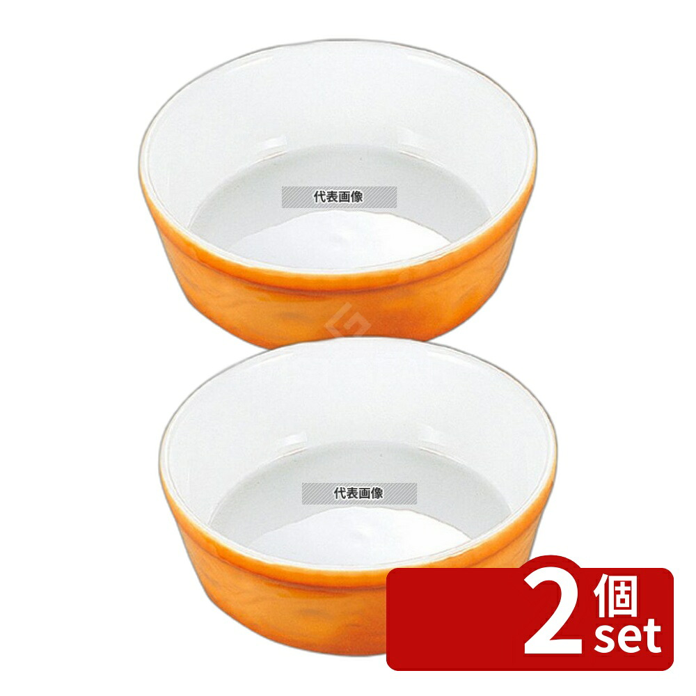 【2個セット】BAUSCHER(バウシャ) スフレ (デザイン) 785-21 カラー 1700ml オーブンウェア φ210×H75mm No.5062200|セミプロDIY店ファースト