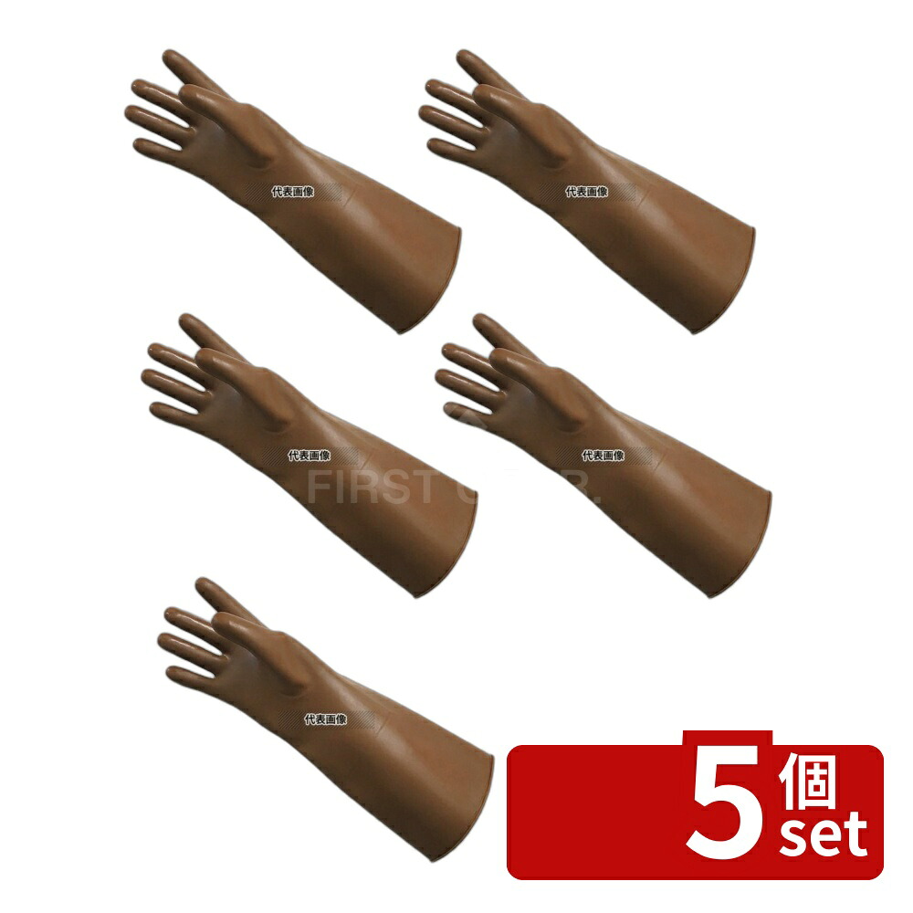 【5個セット】ゴム手ストロング28 No.1010 全長:280 手袋 No.5079510|セミプロDIY店ファースト