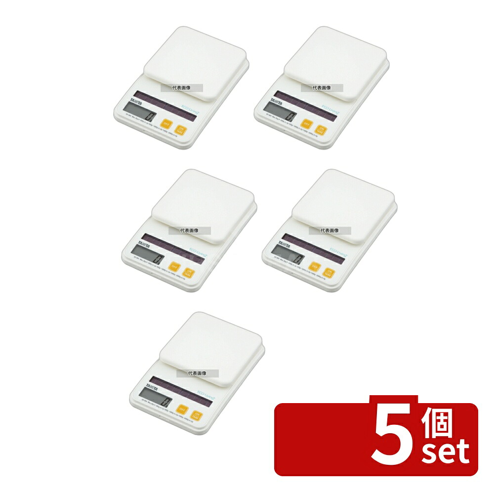 【5個セット】タニタ TANITA(タニタ) デジタルソーラークッキングスケール 2kg SD-004 オレンジ 211×129×H42.5 はかり No.6815120