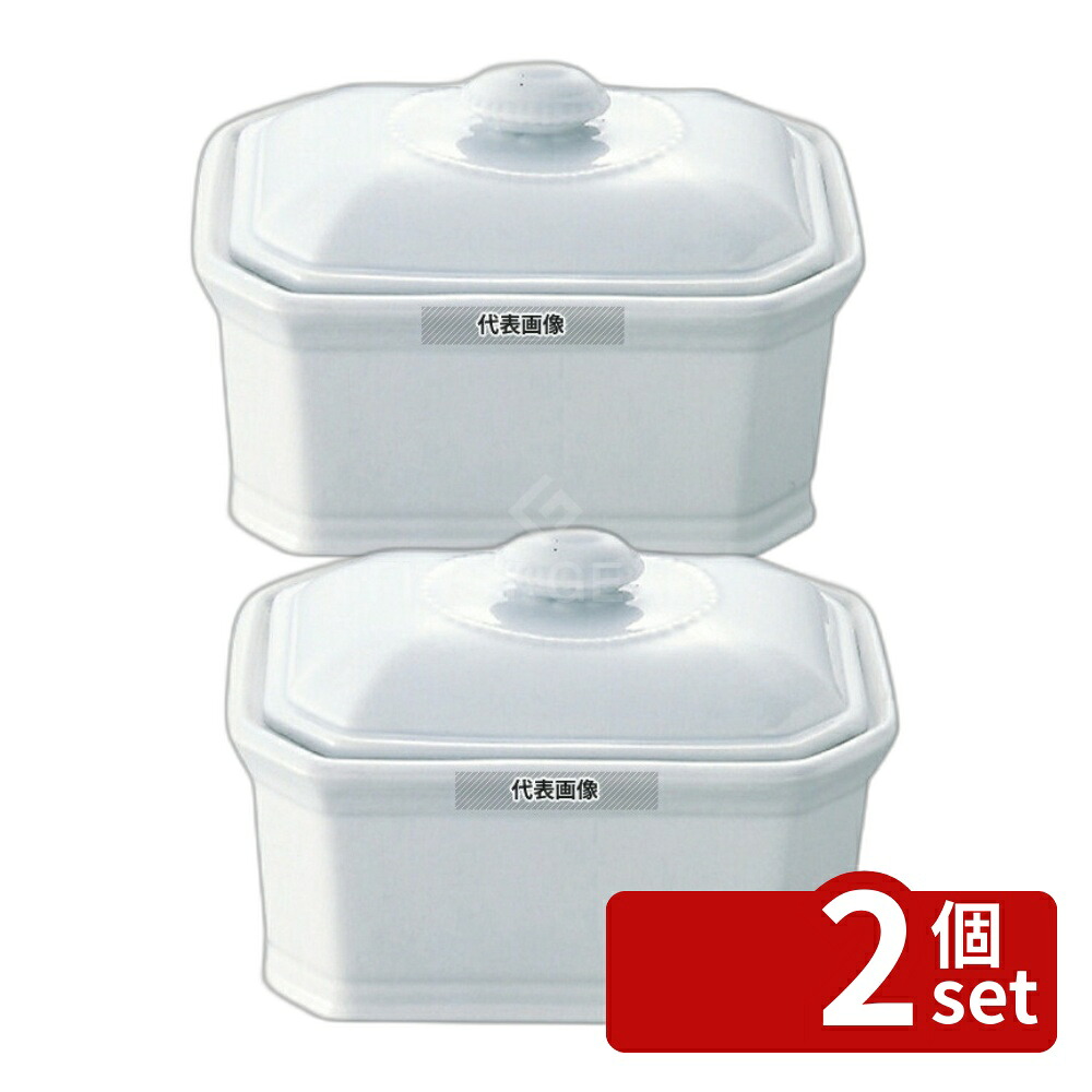 【2個セット】アピルコ 八角テリーヌ (蓋付) TOC FG3 460ml 460ml 146×110×H95 オーブンウェア No.7120700