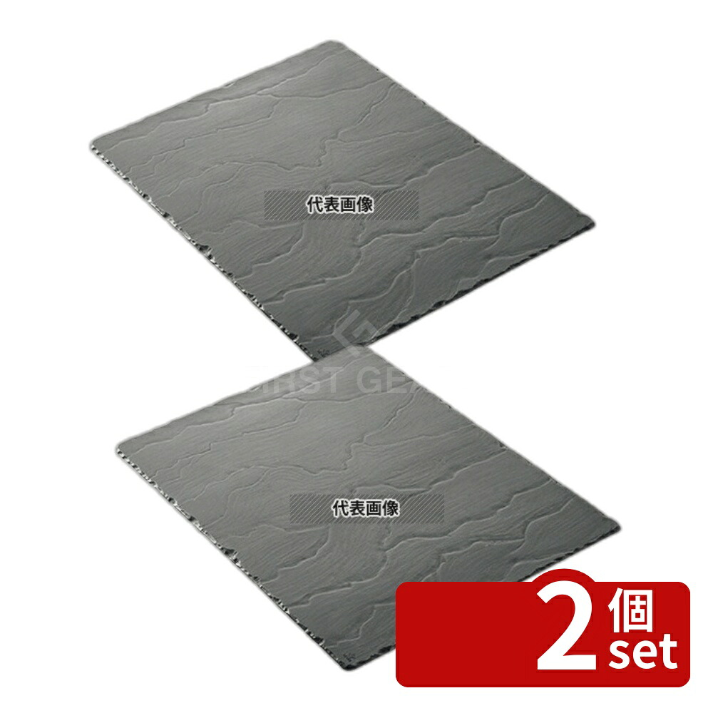 【2個セット】レヴォル バサルト トレー 400×300 640598 400×300×H7 和/洋/中 食器 No.7471440