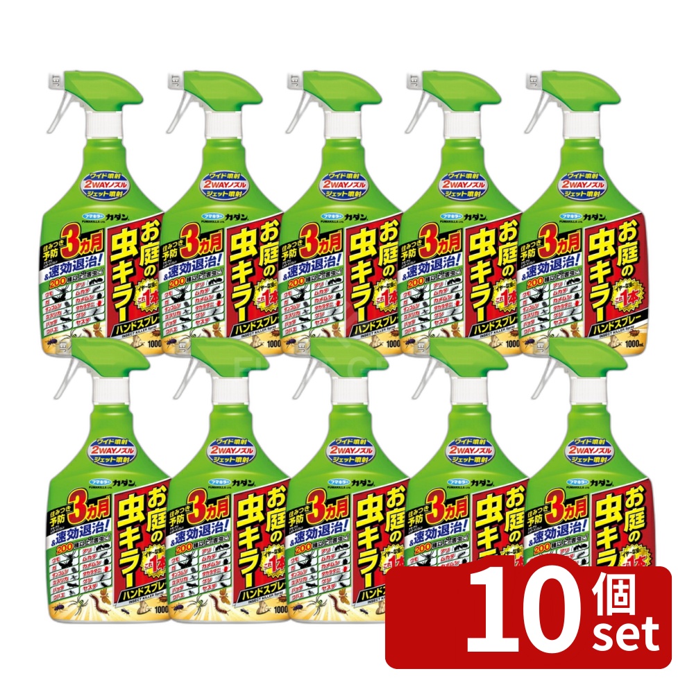 【10個セット】フマキラー カダン お庭の虫キラー ハンドスプレー1000ml [4902424449914]
