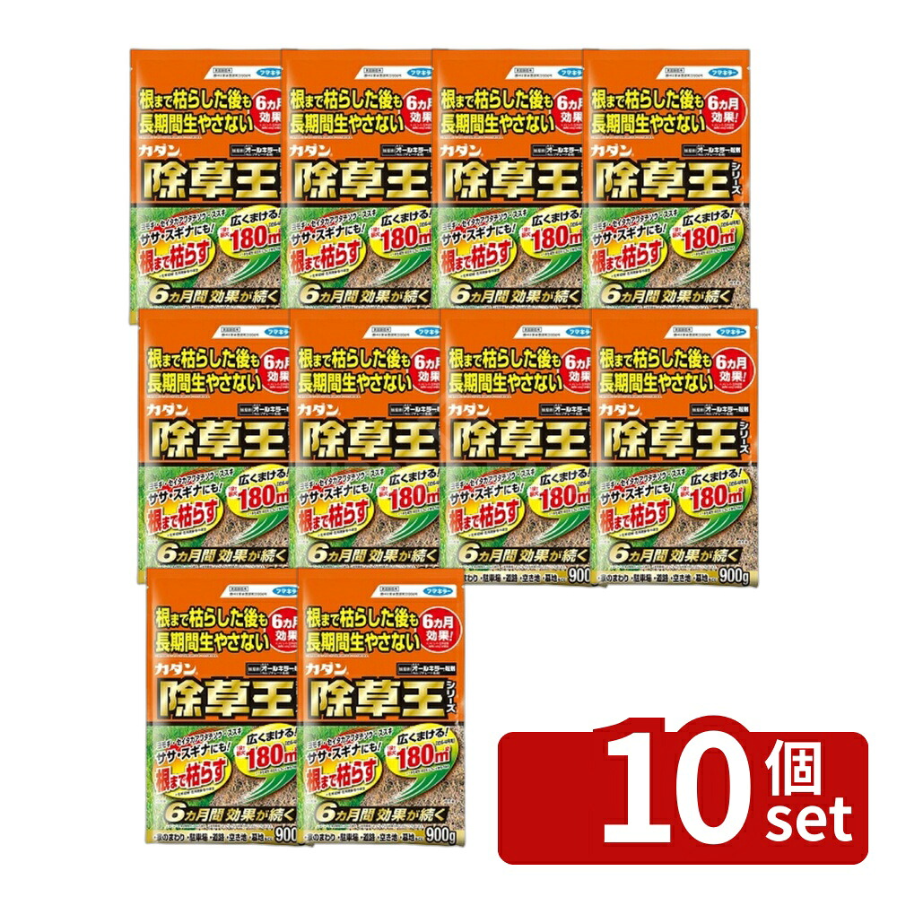 【10個セット】フマキラー カダン 除草王 オールキラー粒剤 900g [4902424450088]