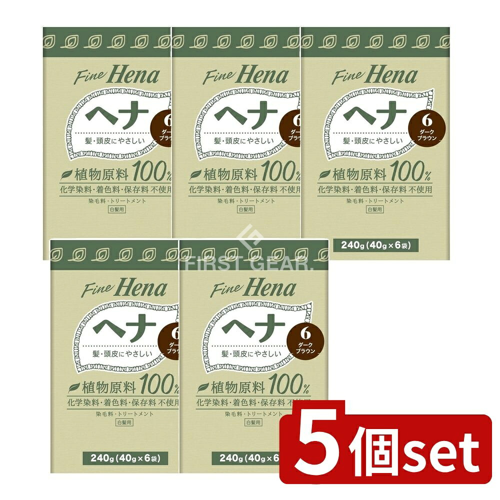 ＼レビュー特典有／【5個セット】 三宝 テンスター ファインヘナ(6袋) ダークブラウン 40g×6 [単品内容量/240g] | 配テンスター ファインヘナ ダークブラウン ヘナ ヘナパウダー 染毛料 白髪用 植物原料 アムラ シカカイ インド製 化粧品