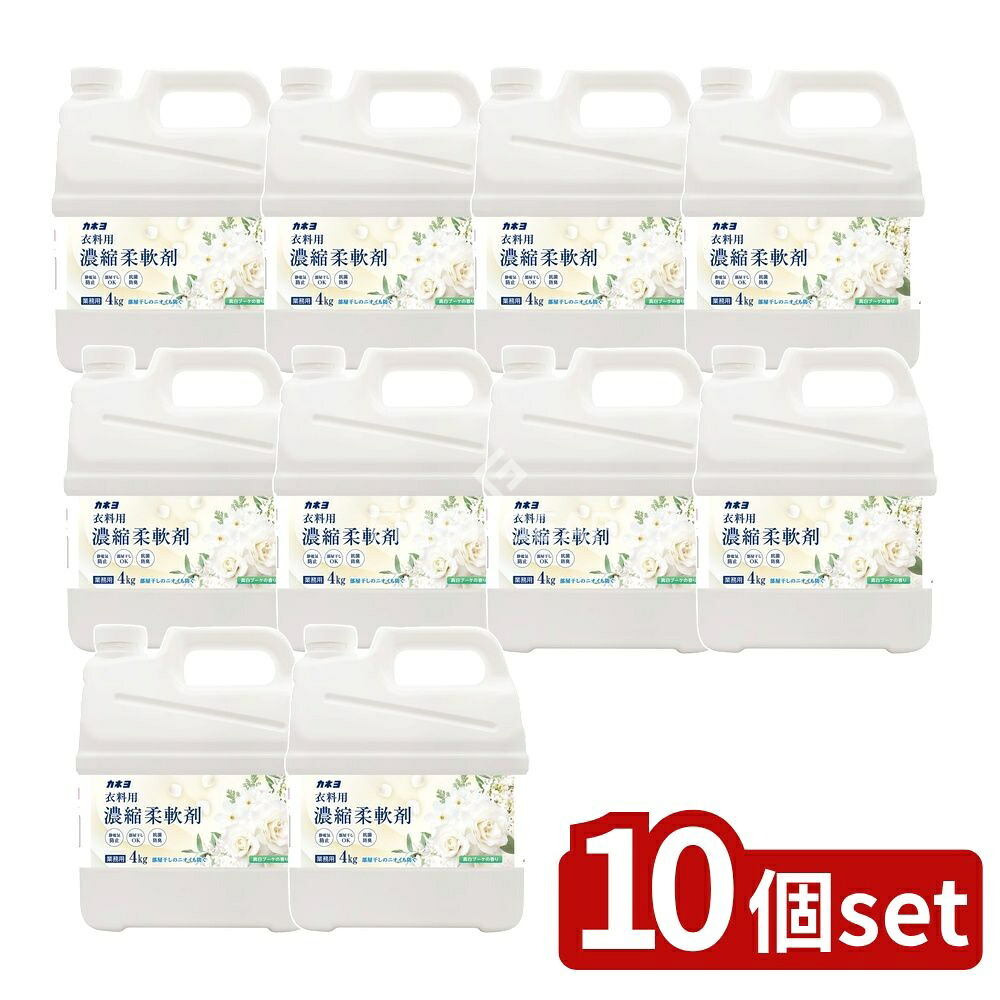 ＼レビュー特典有／【10個セット】 カネヨ石鹸 濃縮柔軟剤真白ブーケの香り [単品内容量/4kg] | カネヨ石鹸 業務用 柔軟剤 真白ブーケ 香り 濃縮 洗濯用 日本製 衣料用 植物由来 フレグランス 洗剤 日用品 人気商品｜セミプロＤＩＹ店ファースト 13,613円