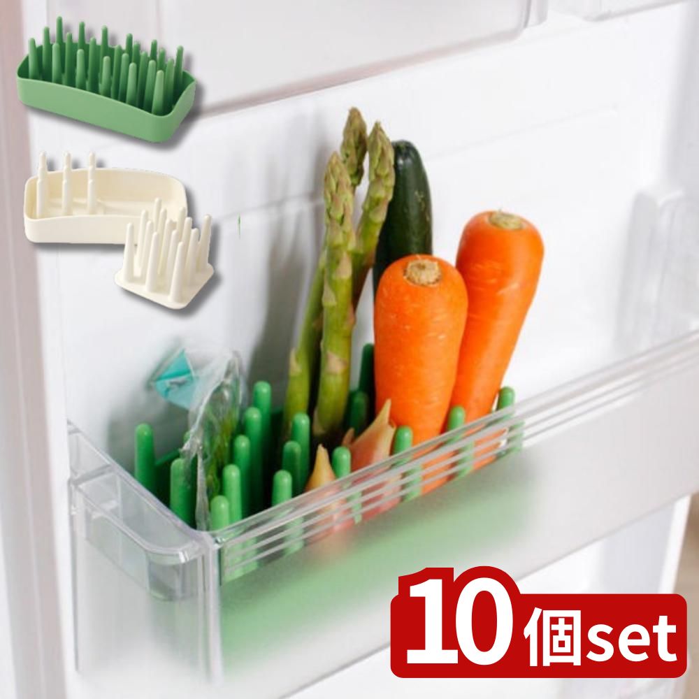 【10個セット】選べる ベジマジ たてる | 冷蔵庫収納 野菜スタンド ベジマジ 冷蔵庫 キッチン用品 便利グッズ 日本製 ビッグキーワード 野菜 保存器 収納 オカ ホワイト 野菜室 ポリプロピレン 食品保存 台所 家庭用 食器洗浄機 冷蔵保存｜セミプロＤＩＹ店ファースト