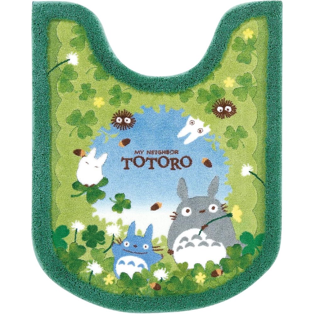 センコー TOあおぞらどんぐり ロングトイレマット G | トイレマット ロングトイレマット トイレグッズ あおぞらどんぐり トトロ ジブリ かわいい キャラクターグッズ 日本製 吸水 洗える 抗菌 防臭 おしゃれ サニタリー トイレタリー グリーン 足元マット