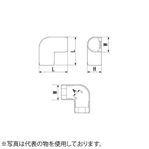 因幡電機産業 平面エルボカバー90°JK アイボリー 販売入数：20本