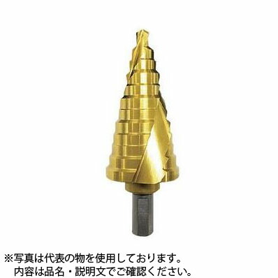 OMI(オーエムアイ) TKS521EG スパイラルタケノコドリル・ゴールド 穴開け径:4~22mm 六角軸