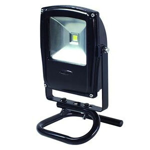 日動工業　LEDライト　フラットライト　LEN-F10S-BK　(黒)　10W　昼白色　床スタンド付　5000K