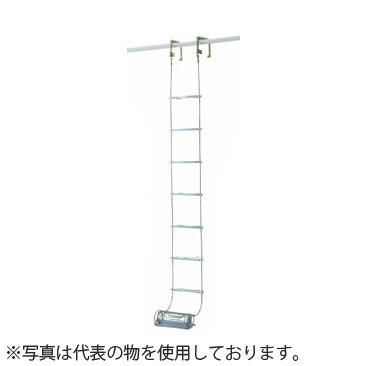 ピカ(Pica)　避難用　ワイヤーロープはしご（国家検定合格品）　全長：7.20m　(ロープ径φ6)　ER-72