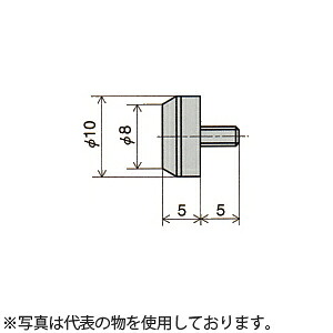 尾崎製作所(PEACOCK) XB-505 ダイヤルゲージ用超硬平皿測定子｜セミプロＤＩＹ店ファースト