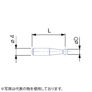 TESA(テサ) No.02660079 φ5mm超硬ボール付測定子 L20mm MEASURING INSERT VHF 20|セミプロDIY店ファースト