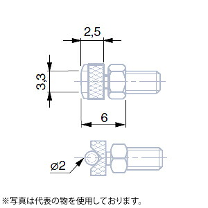 TESA(テサ) No.03510502 円筒測定面付測定子 位置決め用ロックナット付 超硬 MEASURING INSERT WITH TC.PIN|セミプロDIY店ファースト