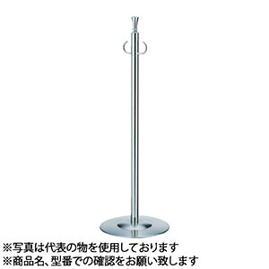 シロクマ(WB)　フロアパーティションポール　FPP-1304　φ32×910mm　φ300　クローム/鏡面