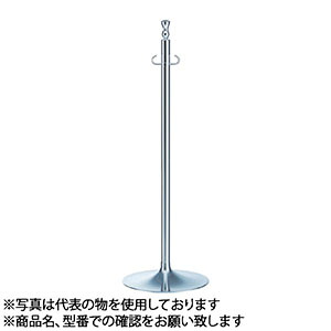シロクマ(WB) フロアパーティションポール FPP-1051 φ32×910mm φ300 クローム/ヘアーライン