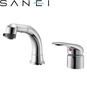 三栄水栓(SANEI)　K37110EJK-C-13　シングルスプレー混合栓(洗髪用)｜洗面所用　U-MIX　寒冷地用 15,303円
