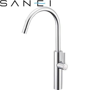 三栄水栓(SANEI)　Y5475H-13　立水栓｜洗面所用　COLUMN　節水水栓｜セミプロＤＩＹ店ファースト