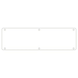緑十字　実用標識　実　Z(白)　文字なし　サイズ　300x1200x0.7mm｜セミプロＤＩＹ店ファースト