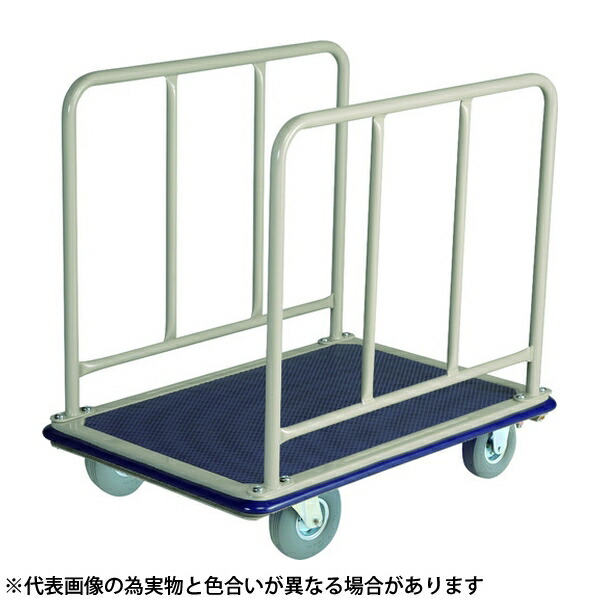 金沢車輛　NHT-310SL　大型スチール台車　長手側サイドハンドル付　ノーパンククッションタイヤ付 [法人限定] 29,143円