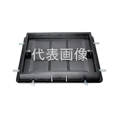カネソウ カラー舗装用鉄蓋 MRO-6-6070 ハンドルなし (1034220712) 桝内径寸法：600×600 タイル用 一般形 充填深さ40mm T-6 [時間指定不可]