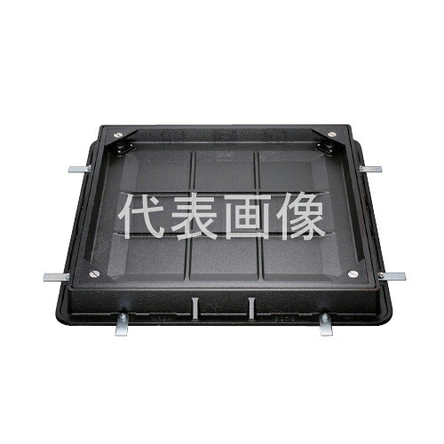 カネソウ カラー舗装用鉄蓋 MROM-2-6070 ハンドル付 (1034610700) 桝内径寸法：600×600 タイル用 密閉形 充填深さ40mm T-2 [時間指定不可]