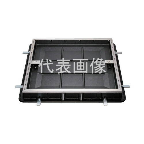 カネソウ カラー舗装用鉄蓋 MKSS-2-3545 ハンドル付 (1064110310) 桝内径寸法：350×350 タイル用 簡易密閉形 充填深さ40mm T-2 [時間指定不可]