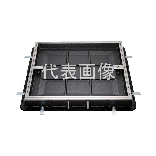 カネソウ カラー舗装用鉄蓋 MKSS-6-3545 ハンドルなし (1064120312) 桝内径寸法：350×350 タイル用 簡易密閉形 充填深さ40mm T-6 [時間指定不可]