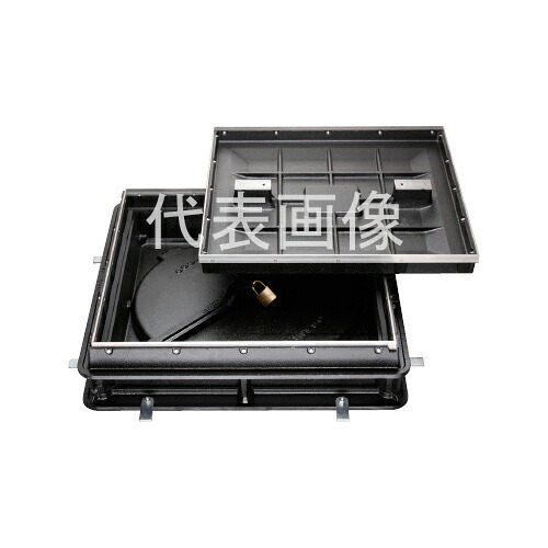 カネソウ カラー舗装用鉄蓋 MRKW-600 ハンドル付 (1064160700) 桝内径寸法：460×460 タイル用 密閉形 充填深さ40mm T-2 [時間指定不可]