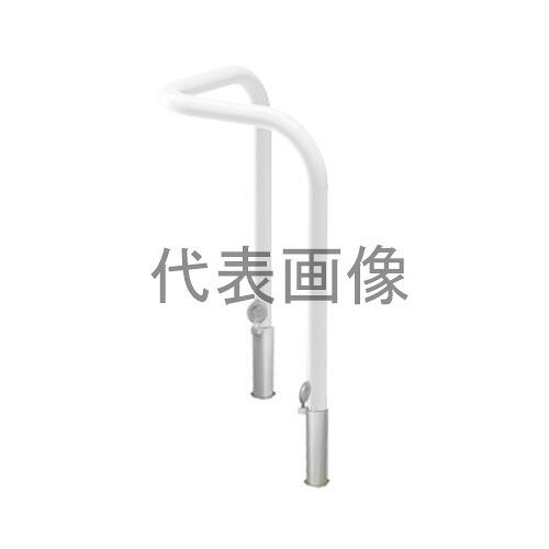 カネソウ 車止め YD6L5-HD(白) (1048426154) Φ60.5&times;650(H)&times;650(W) 色：白（焼付塗装） スチール製 脱着式 コーナー型 [時間指定不可]｜セミプロＤＩＹ店ファースト