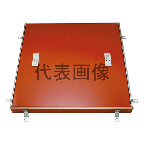 カネソウ フロアーハッチ MSST-P-800 (1060040804) 製品寸法（mm）：800×800×50 張物用（適合床材：3mm以下） 屋内用 一般形 スチール製 ステンレス目地 [時間指定不可][受注生産品]