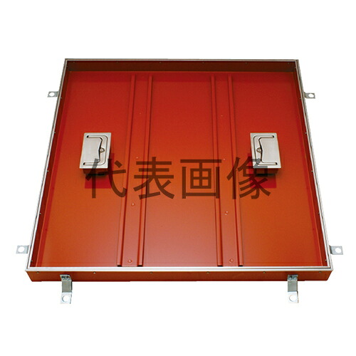 カネソウ フロアーハッチ MTSS-M-600 (1060330703) 製品寸法（mm）：600×600×50 充填用（充填深さ：29mm） 屋内用 一般形 スチール製 ステンレス目地 [時間指定不可]