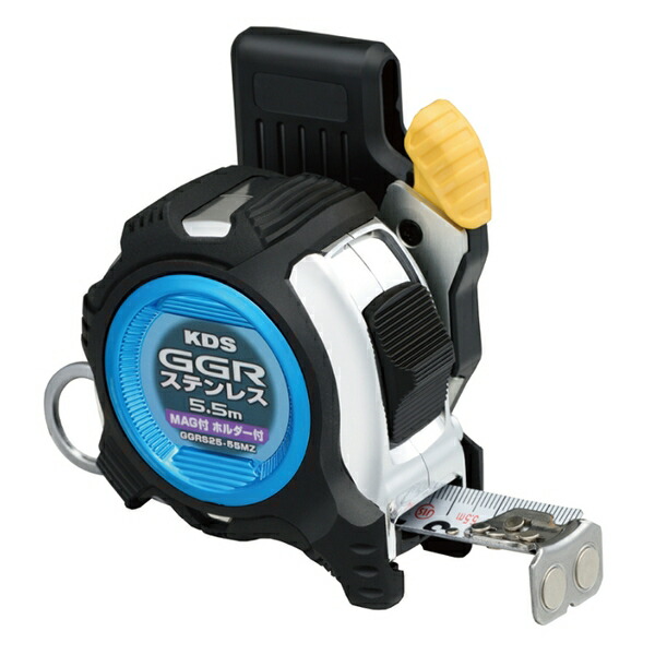 ムラテックKDS GGRステン25巾5.5Mマグ厚爪ホルダー付 校正証明書+トレサ付 GGRS25-55MZ