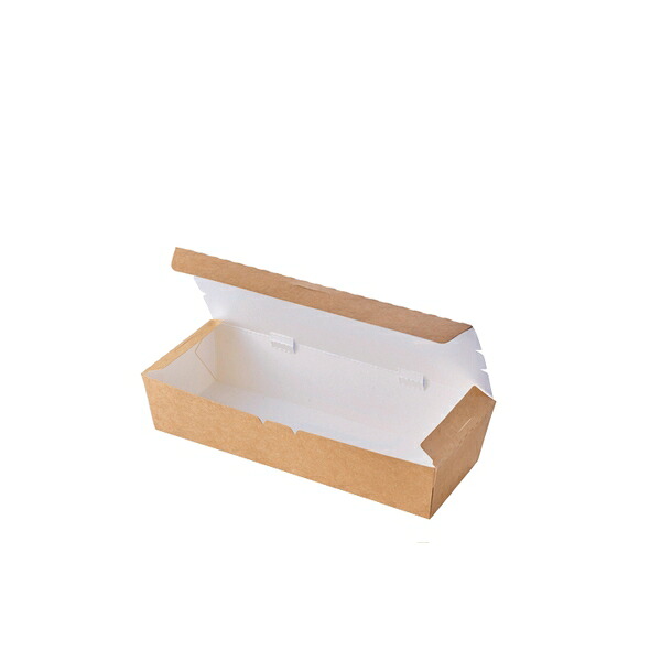 KPプラテック KLPボックス5 No.54818 ナチュラル 500個入 お弁当容器　BOX 容量約580g サンドイッチ　揚げ物 [法人限定]｜セミプロＤＩＹ店ファースト 22,415円
