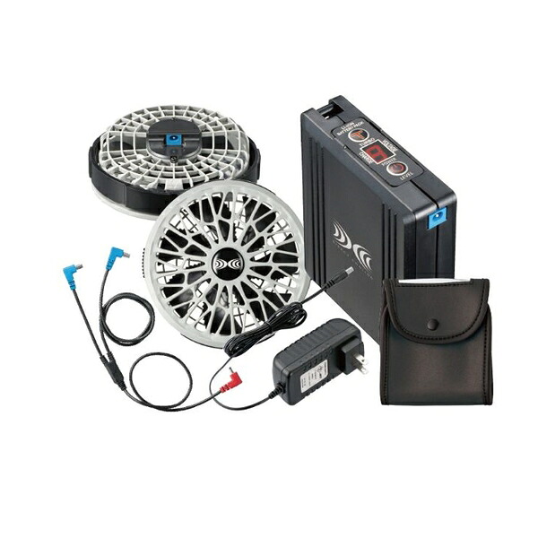 空調服(R) SK23021K50 スターターキット グレー 14.4V(ジャック丸形)|セミプロDIY店ファースト