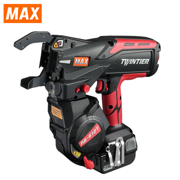 MAX(マックス) 鉄筋結束機 (RB90724) 電池2個・充電器・ケース付き ツインタイア RB-612T-B2C/1450A [法人限定]