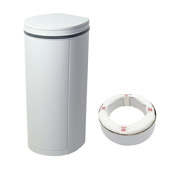 DEO・PAIL デオペール 21L 80101-B01A おむつ処理ポット 抗菌防臭 専用カセット1個付 ライトグレー