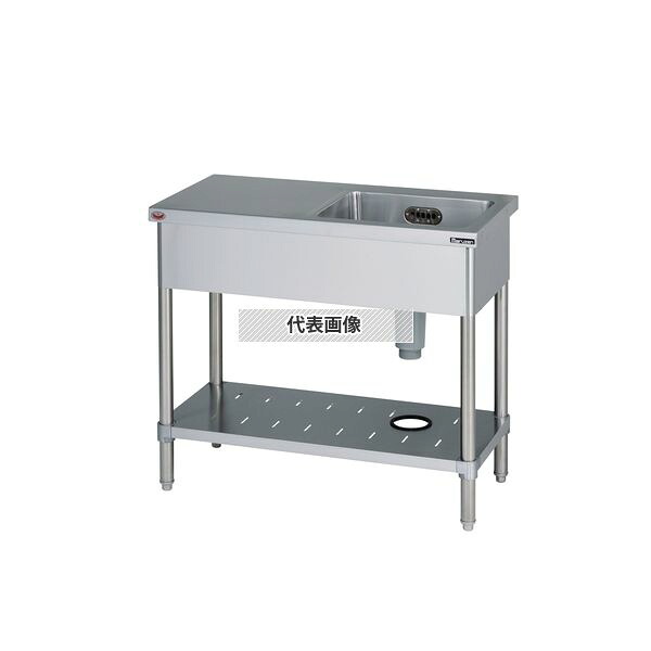 マルゼン ブリーム BST1X-094RNH ステンレス製 一槽台右 シンク左側 900×450×850mm SUS304 バック無 厨房 衛生的 [法人限定]