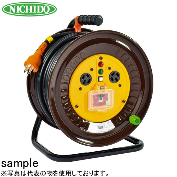 日動工業 電工ドラム ND-EC330-20A 三相200V 30m コンセント：2口