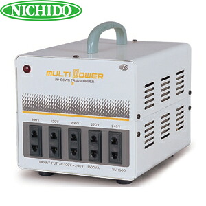 日動工業(スワロー電機製)　海外用トランス　SU-1500　入力電圧切替装置付　容量：1.5KVA｜セミプロＤＩＹ店ファースト