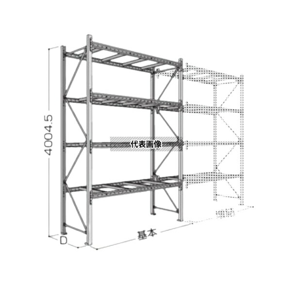 送料別途)(直送品)NF パレットラック1ton用連結 P6-40X25A09-3B :tr