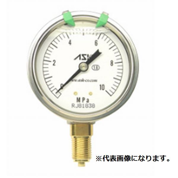 ASK 油入圧力計 ツバ付 OPG-DT-G1/4-60X10MPA-B